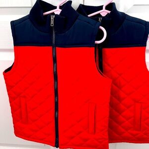 Gymboree Boys Vests-great for matching siblings